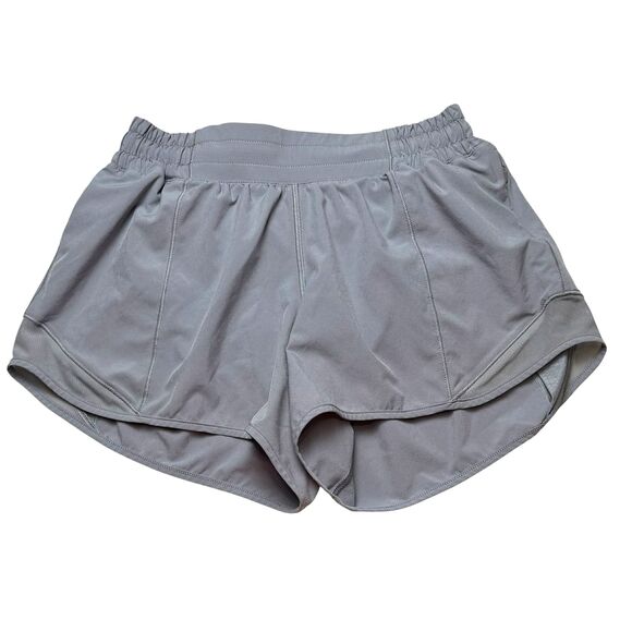 Lululemon Hotty Hot Low-Rise Lined Short 4" Rhino Grey - Picture 2 of 8